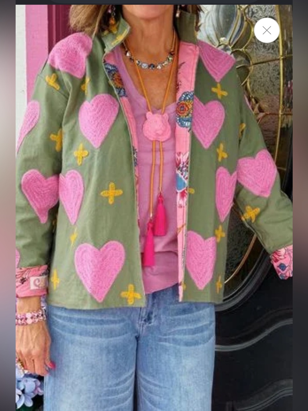 Heart & cross jacket One size. Boutique